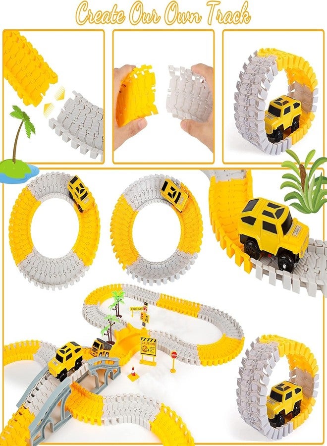 Amitasha Car Race Track Toy for Kids Flexible Adventure Ramp Tracks Playset Birthday Gift for 3 4 5 6 Year Old Boys Girls - Image 3